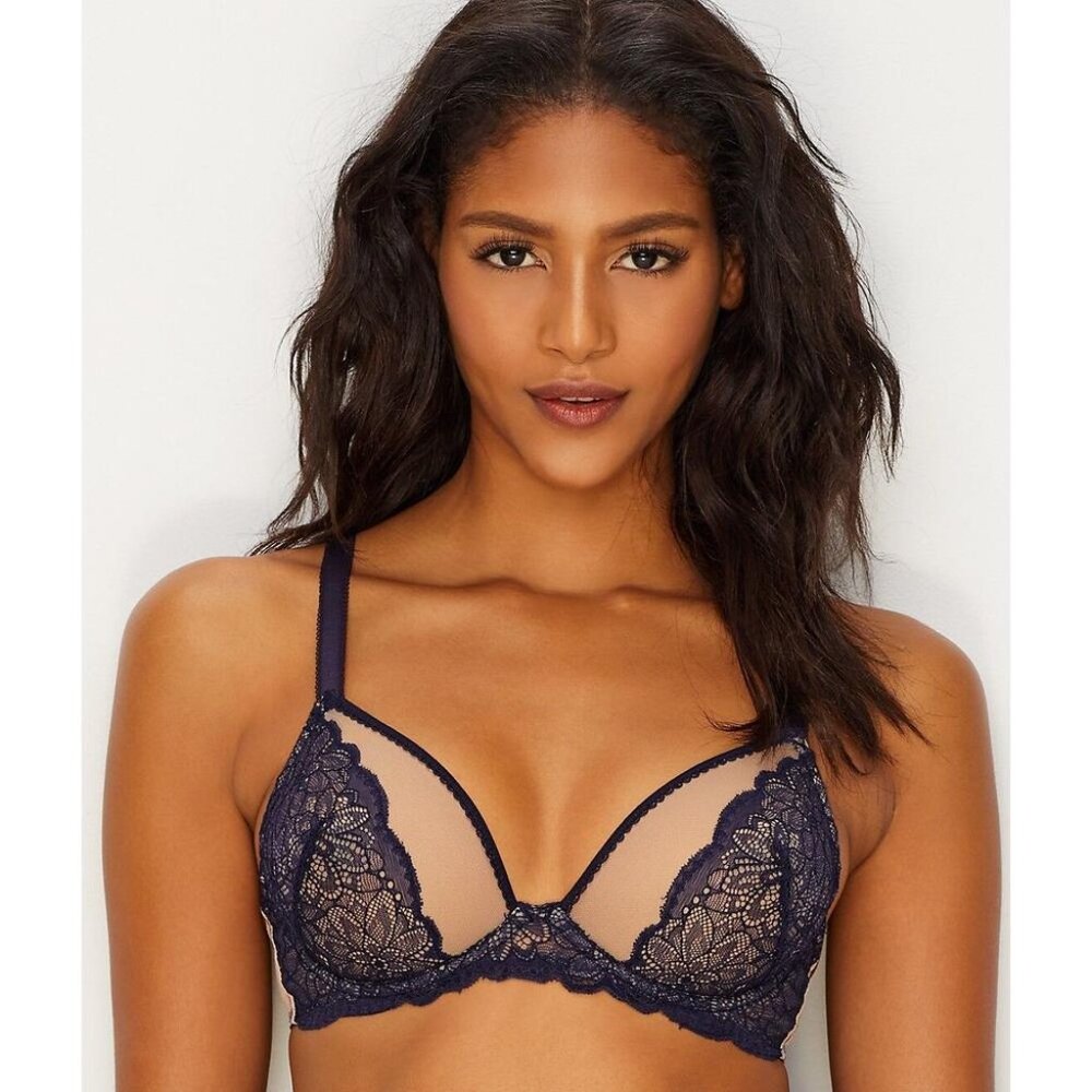 Lily Of France 38C Lace Shell Underwire Bra 2177002